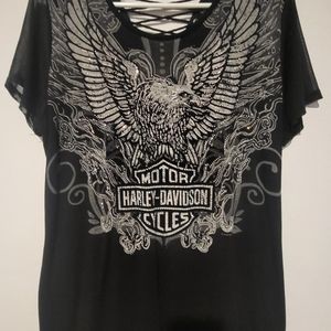 Harley Davidson woman's shirt.